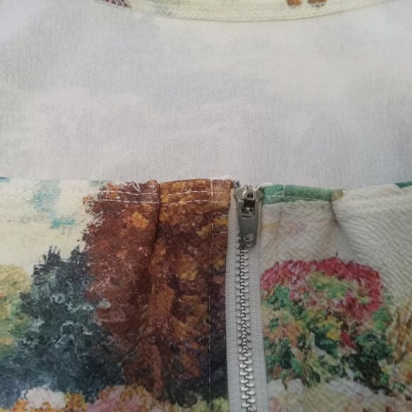 Pretty camisole top redesigned with lace straps, beautiful printed image - Picture 8 of 8